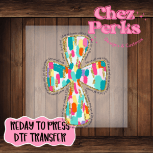 Paint Tile Cross DTF TRANSFER