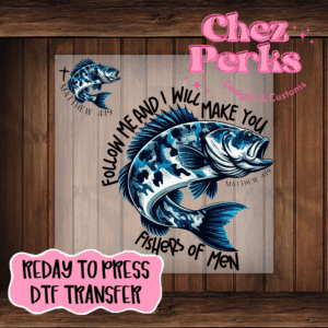 Camo Fishers Of Men With Pocket DTF TRANSFER