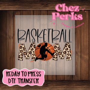Basketball Leopard Mom DTF TRANSFER
