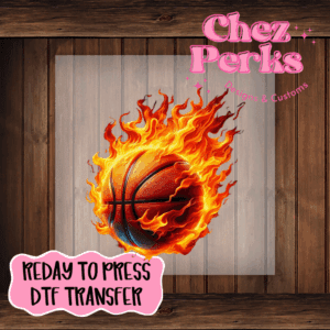 Fire Basketball DTF TRANSFER