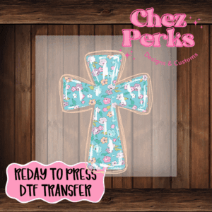 Spring Floral Cross DTF TRANSFER