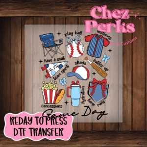 Baseball Gameday Elements DTF TRANSFER