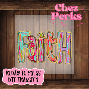 Faith Watercolor DTF TRANSFER