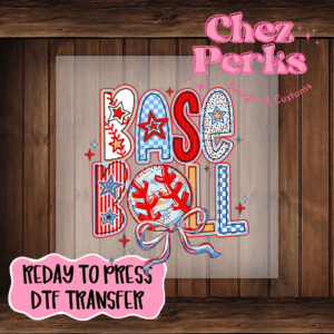 Messy Baseball Paint strokes DTF TRANSFER