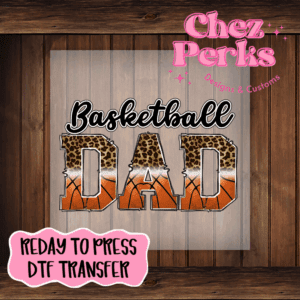 Leopard Basketball Dad DTF TRANSFER