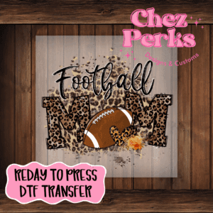 Cheetah Football Mom DTF TRANSFER