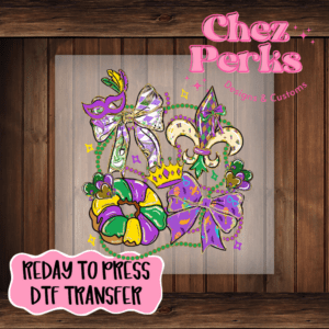 Mardi Gras Mash Up  DTF TRANSFER