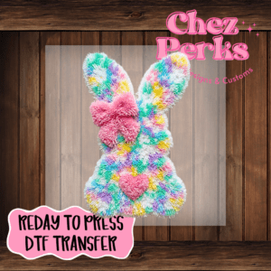 Faux Yarn Bunny  DTF TRANSFER