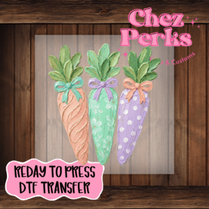 Pastel Carrots DTF TRANSFER