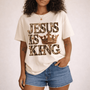 Camo Jesus Is King T-SHIRT