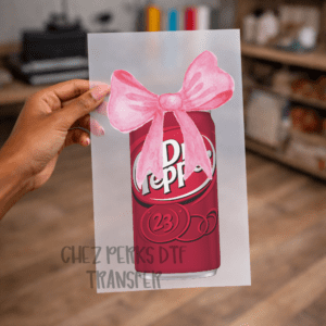 Dr. Pepper Pink Bow DTF TRANSFER