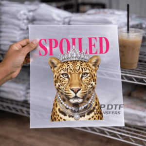 Spoiled Hot Pink Cheetah  DTF TRANSFER