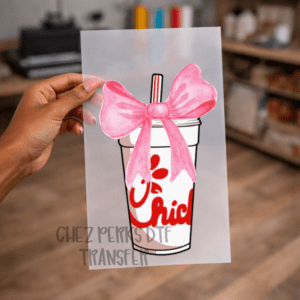 Chick Fil A Pink Bow DTF TRANSFER