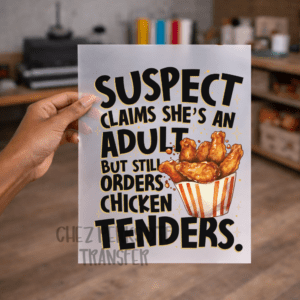 Suspect Chicken Nuggets  DTF TRANSFER