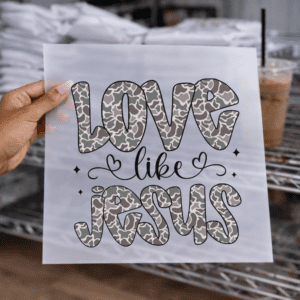 Love Like Jesus Camo DTF TRANSFER