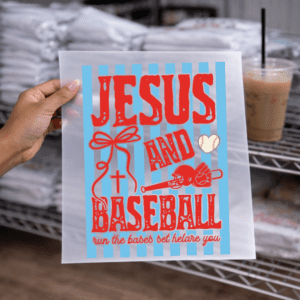 Jesus And Baseball DTF TRANSFER