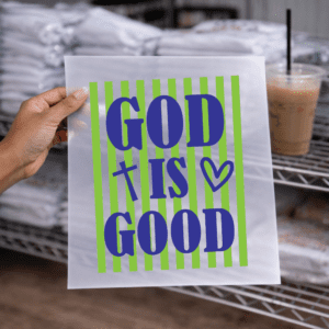 Good Is Good Lime Navy  DTF TRANSFER