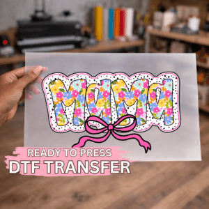 Floral Print Mama DTF TRANSFER