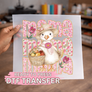 Mama Goose Pink DTF TRANSFER