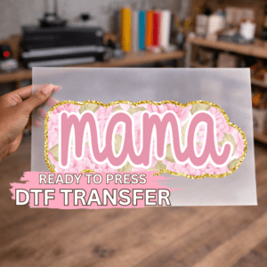 Pastel Pink Floral Mama DTF TRANSFER