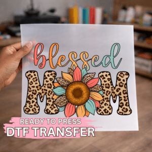 Blessed Mom Sunflower DTF TRANSFER