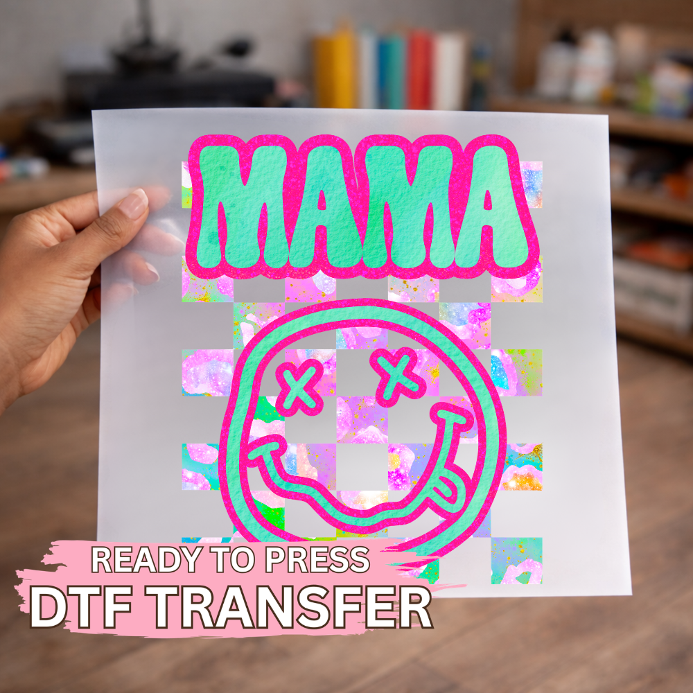 Mama Smiley DTF TRANSFER