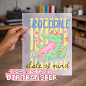 Preppy Stripped Crocodile DTF TRANSFER