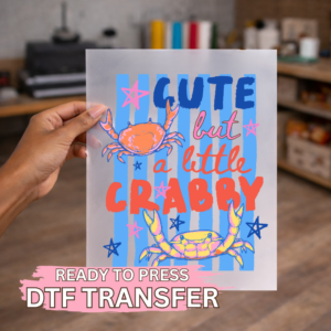 Preppy Stripped Cute Crabs DTF TRANSFER